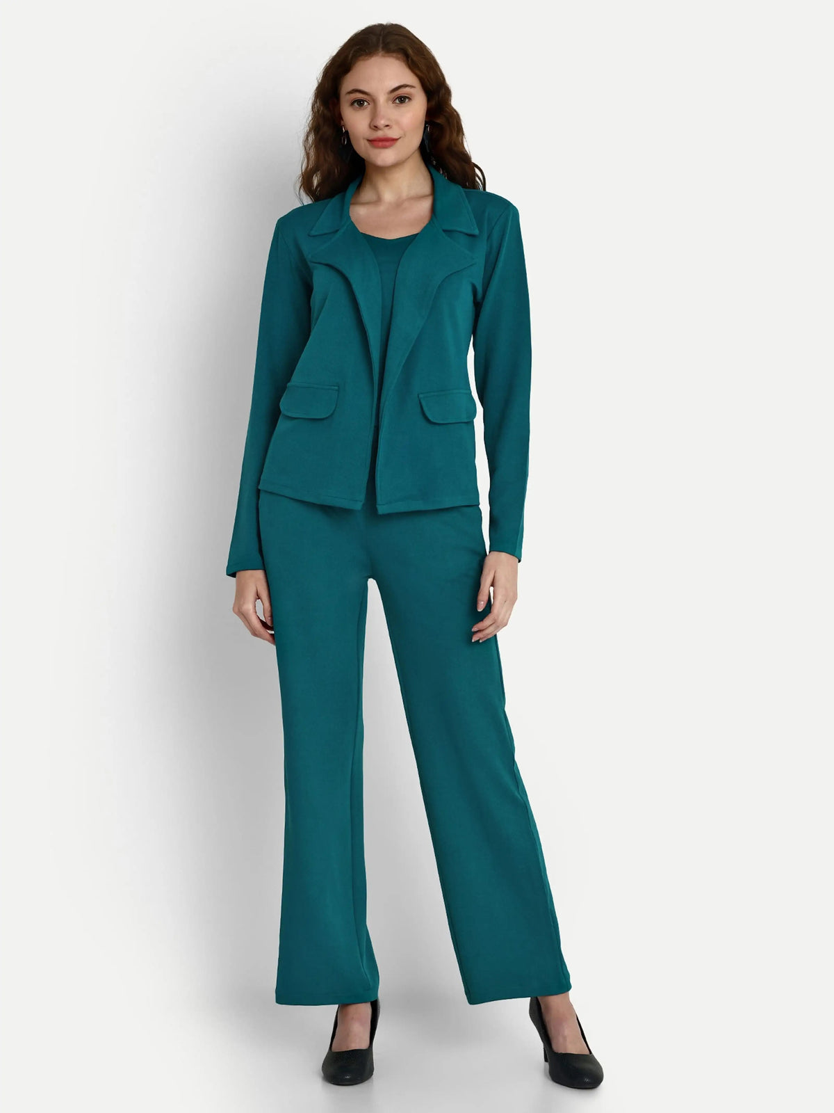 Top Pant Co-ords Set with Blazer