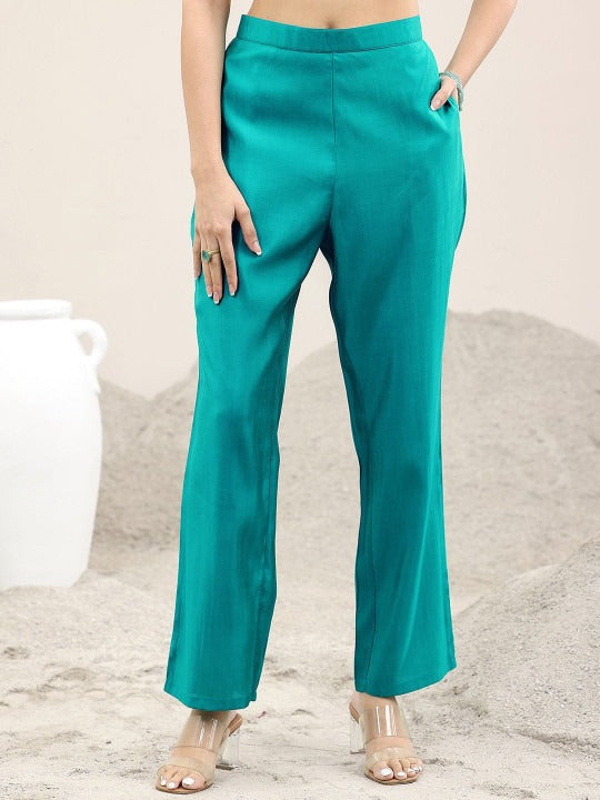 Women Printed Gotta Patti Kurta with Trousers & Dupatta