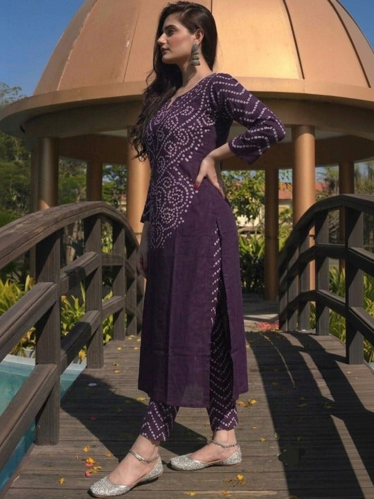 Women Bandhani Printed Kurta